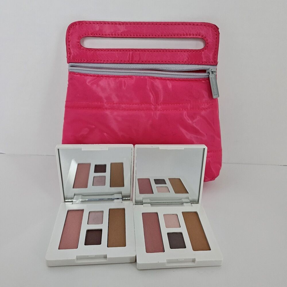 2 Clinique Pink Slate Eye Shadow Duo Clover Blusher Sunkissed Bronzer